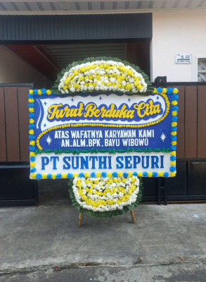 Papan Bunga Duka di Kruwisan
